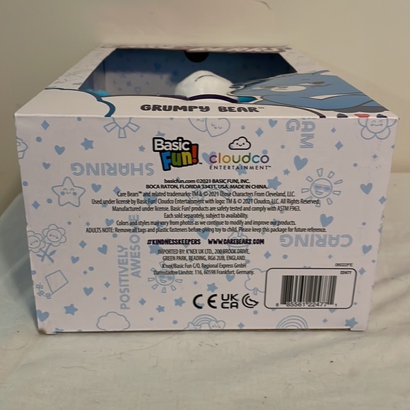 NIB Grumpy Bear Care Bears Plush 14” Stuffed Animal Blue Storm Cloud - Picture 12 of 12